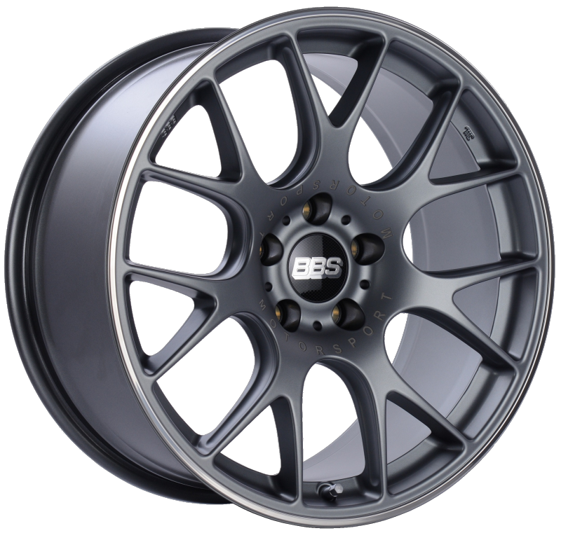 BBS CH-R 19x9.5 5x120 ET35 Satin Titanium Polished Rim Protector Wheel -82mm PFS/Clip Required - eliteracefab.com