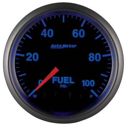 Autometer Elite 52mm 0-100 PSI Fuel Pressure Peak & Warn w/ Electronic Control Gauge 5671