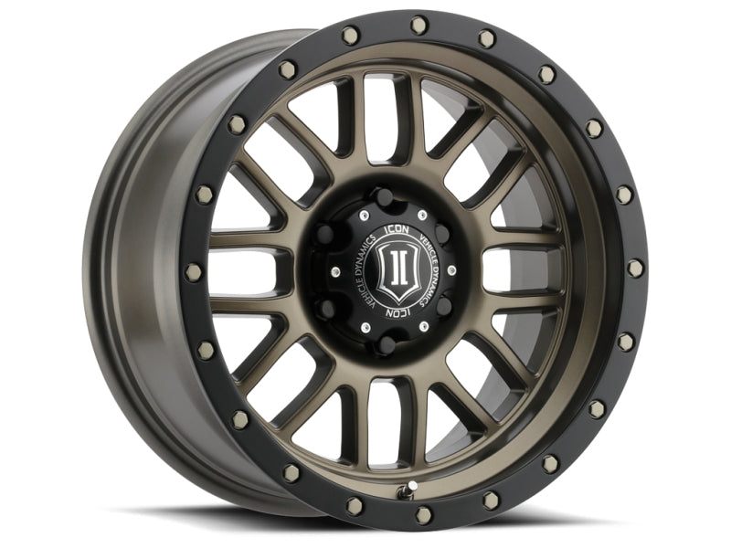 ICON Alpha 17x8.5 5x5 0mm Offset 4.75in BS 71.5mm Bore Bronze Wheel - eliteracefab.com