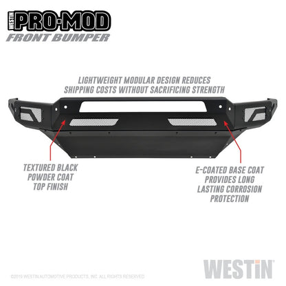 Westin 13-18 Dodge Ram 1500 / 2019 Ram 1500 Classic Pro-Mod Front Bumper Westin