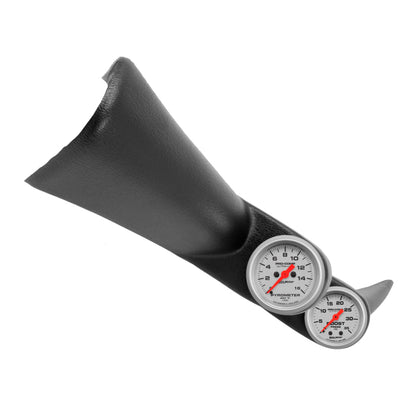 Autometer 00-06 Chevy Duramax/Silverado Black Dual Pillar Ultra-Lite Gauge Kit 7084