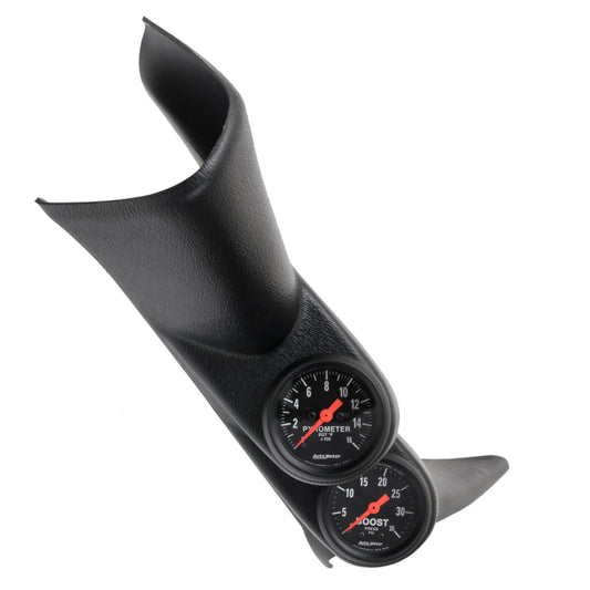 Autometer 01-06 Chevy Silverado 2500 HD A-Pillar Dual Z-Series Gauge Kit Pyrometer / Boost 7081