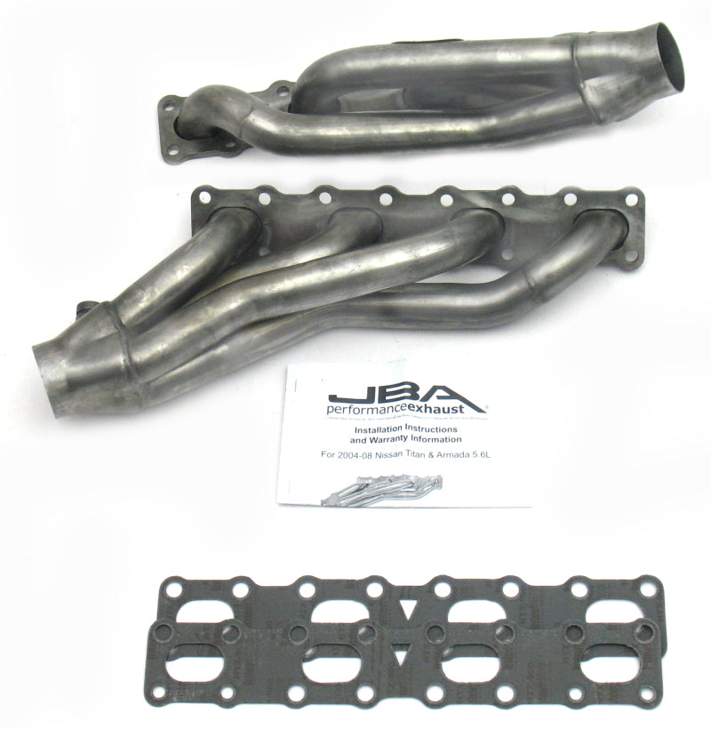 JBA 1400S | 04-15 NISSAN 5.6L VK56DE OVAL PORT 1-5/8IN PRIMARY RAW 409SS CAT4WARD HEADER; 2004-2015 - eliteracefab.com