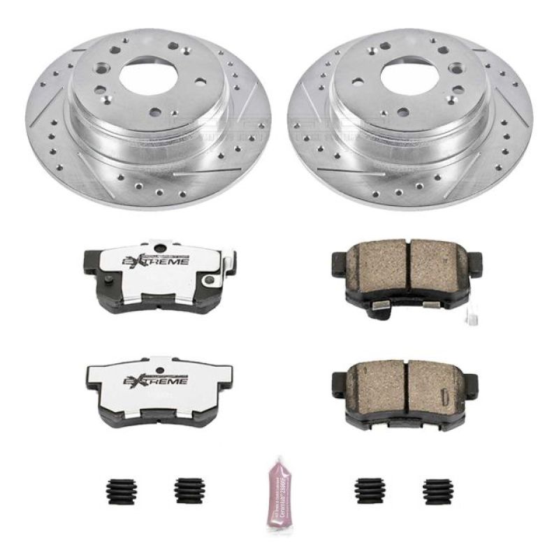 Power Stop 04-08 Acura TL Rear Z26 Street Warrior Brake Kit - eliteracefab.com