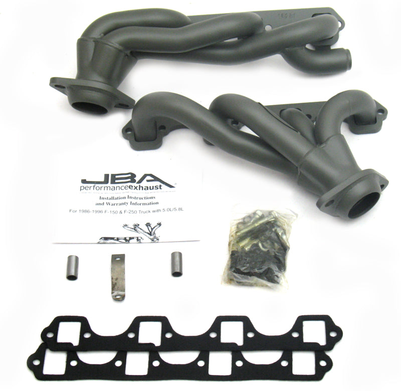 JBA 1628SJT | 87-96 FORD F-150 5.8L SBF 1-5/8IN PRIMARY TI CTD CAT4WARD HEADER; 1987-1996 - eliteracefab.com