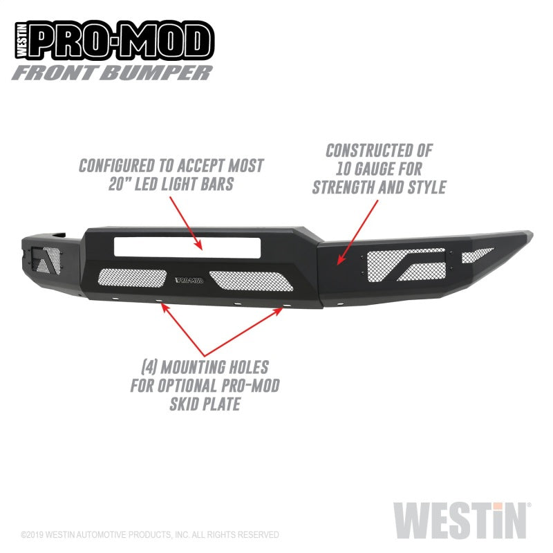 Westin 15-20 Chevrolet Colorado Pro-Mod Front Bumper - eliteracefab.com