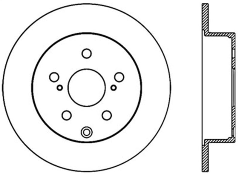 StopTech Sport Drilled & Slotted Rotor - Rear Left - eliteracefab.com