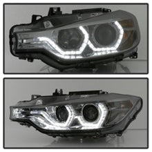 Load image into Gallery viewer, Spyder 12-14 BMW F30 3 Series 4DR Projector Headlights - LED DRL - Smoke (PRO-YD-BMWF3012-DRL-SM) - eliteracefab.com