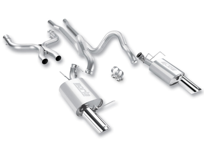 Borla 2011-2012 Mustang GT 5.0L 8cyl 6spd RWD Agressive ATAK Catback Exhaust - eliteracefab.com