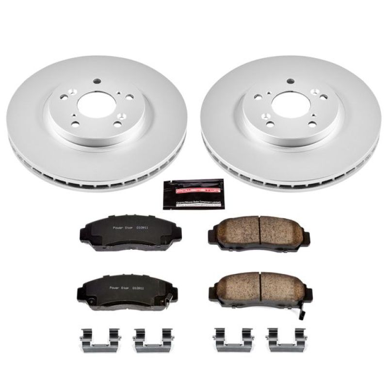 Power Stop 01-03 Acura CL Front Z17 Evolution Geomet Coated Brake Kit - eliteracefab.com