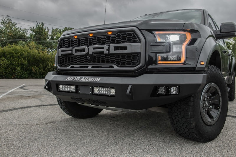 Road Armor 17-20 Ford Raptor Stealth Front Non-Winch Bumper - Tex Blk Road Armor