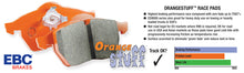 Load image into Gallery viewer, EBC 99-03 Aston Martin DB7 5.9 Orangestuff Front Brake Pads - eliteracefab.com