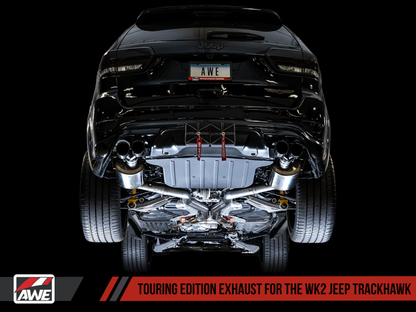 AWE Tuning 2020 Jeep Grand Cherokee SRT/Trackhawk Touring Edition Exhaust - Use w/Stock Tips - eliteracefab.com