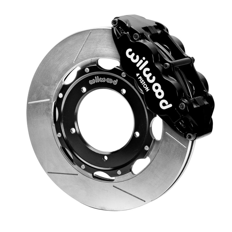 Wilwood 69-89 Porsche 911 Front Superlite Brake Kit 3.5in MT Slotted Face - Black Wilwood