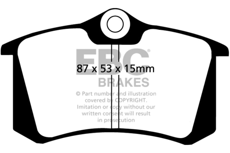 EBC 10-13 Audi A3 2.0 TD Ultimax2 Rear Brake Pads - eliteracefab.com