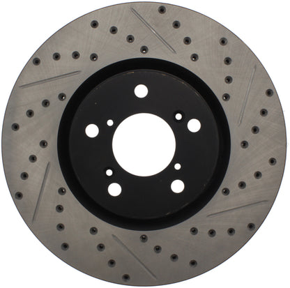 StopTech 07-08 Acura MDX SportStop Slotted & Drilled Right Front Rotor - eliteracefab.com