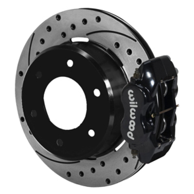 Wilwood 63-87 C10/C15 Dynalite BLK Calipers 12.19in x .81in D/S Rotors 6-Lug Rear Disc Brake Kit Wilwood