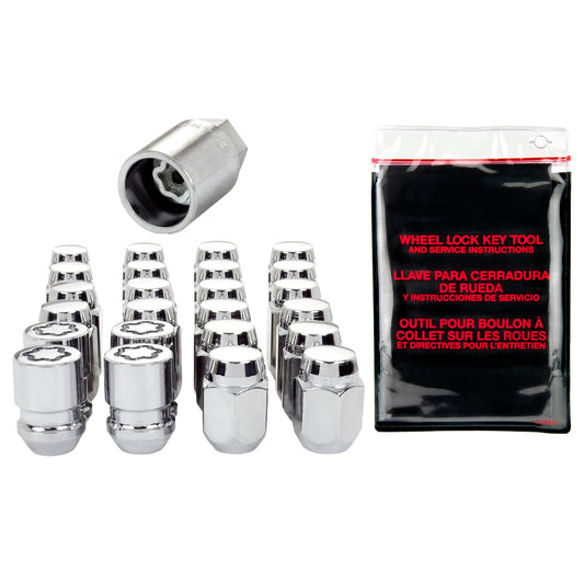 McGard M12x1.25 Chrome 6 Lug Wheel Install Kit Cone Seat - 84654