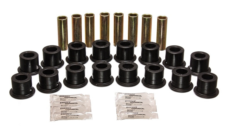 Energy Suspension 94-06 Hummer H1 Black Front & Rear End Control Arm Bushing Set - eliteracefab.com