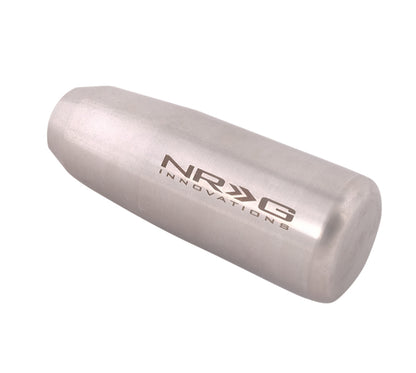 NRG Universal Short Shifter Knob - 3.5in. Length / Heavy Weight .85Lbs. - Silver - SK-450SL