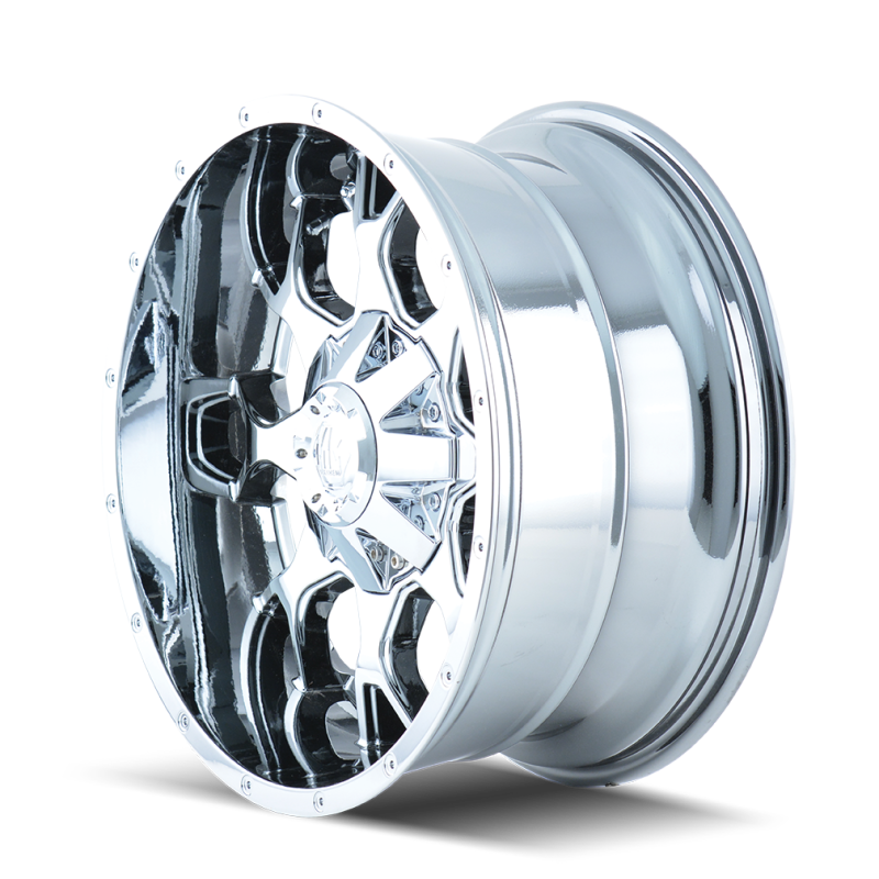 Mayhem 8015 Warrior 20x10 / 8x165.1 BP / -25mm Offset / 130.8mm Hub Chrome Wheel