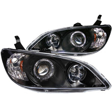 Load image into Gallery viewer, ANZO USA Honda Civic 2/4dr Projector Headlights W/ Halo Black; 2004-2005 - eliteracefab.com