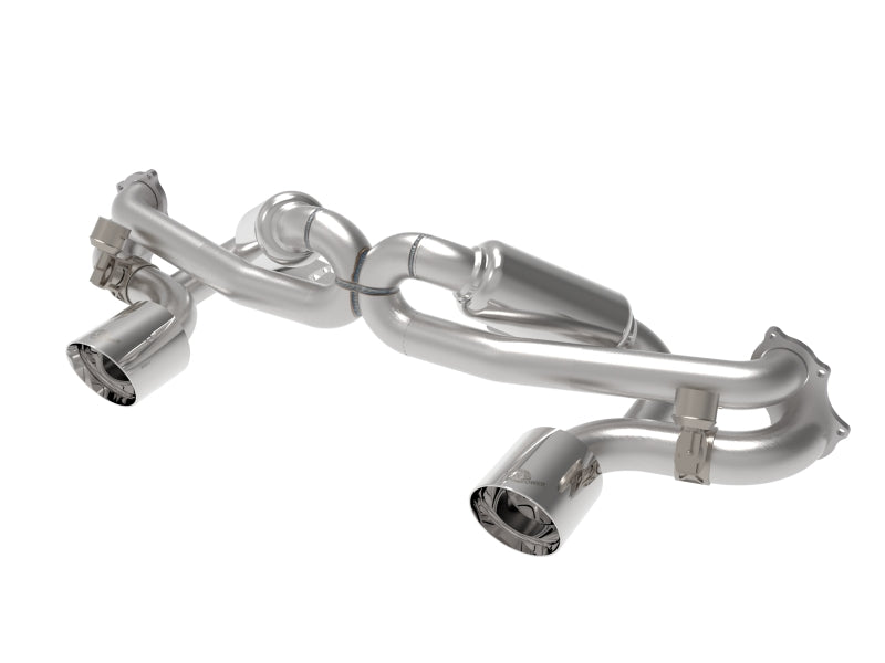 aFe MACHForce XP 2.25in-2.5in 304SS Exhaust Cat-Back 20-22 Porsche Cayman GT4 (718) - Polished Tips aFe