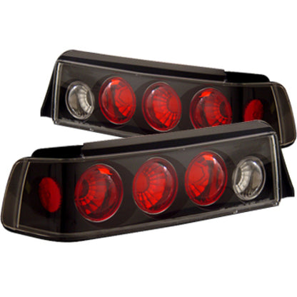 ANZO 1988-1991 Honda Civic Taillights Black - eliteracefab.com