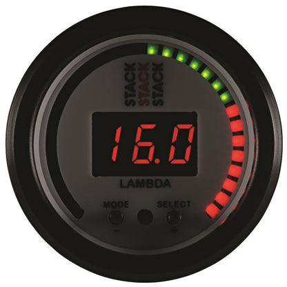 Autometer Stack 52mm Pro-Control Wideband Air/Fuel Ratio (Lambda) Gauge - White ST3404