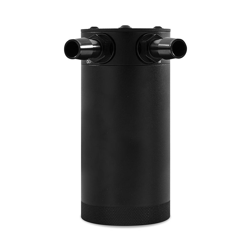 Mishimoto 2-Port Universal XL Baffled Catch Can - Black - eliteracefab.com