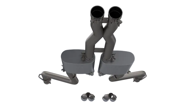 QTP 15-18 Dodge Challenger 6.2L/6.4L 304SS Screamer Cat-Back Exhaust w/3in Tips - eliteracefab.com