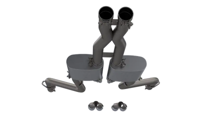 QTP 15-18 Dodge Challenger 6.2L/6.4L 304SS Screamer Cat-Back Exhaust w/3in Tips - eliteracefab.com