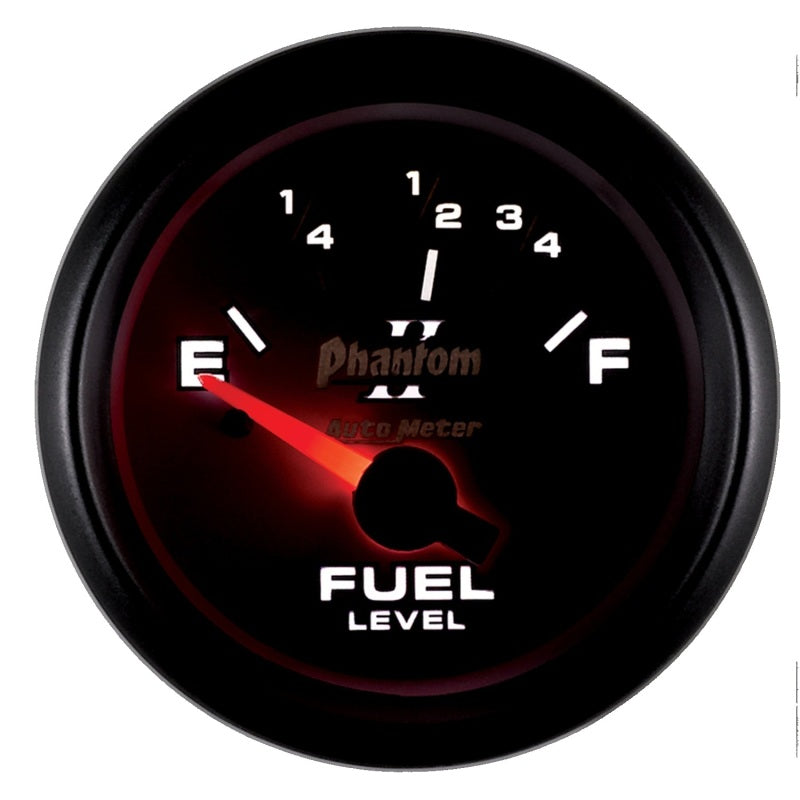 Autometer Phantom 2-1/16in 73-10 OHM Fuel Level Gauge 7515