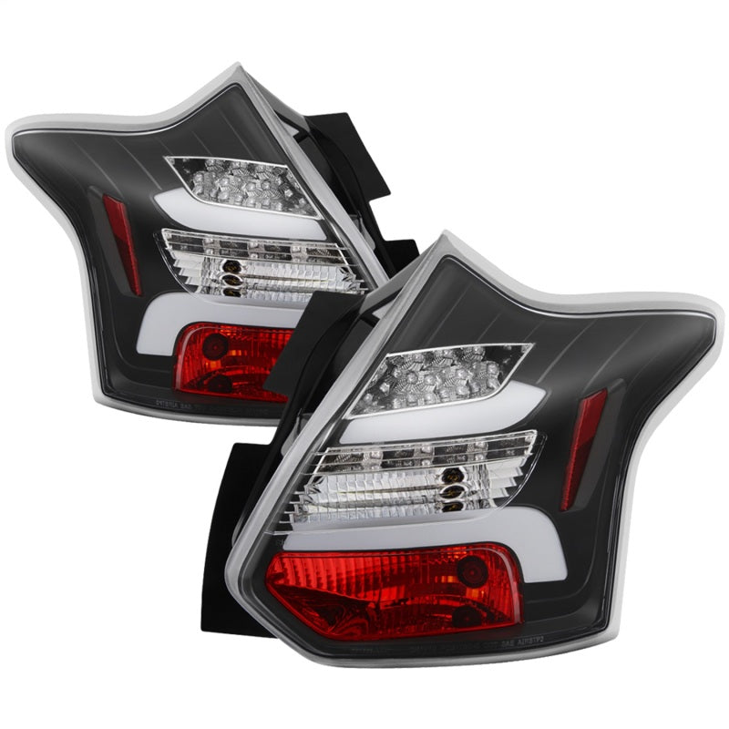 Spyder 12-14 Ford Focus 5DR LED Tail Lights - Black (ALT-YD-FF12-LED-BK) - eliteracefab.com