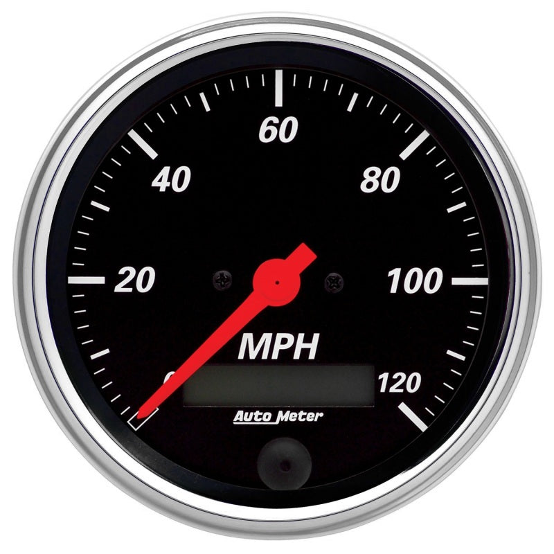 Autometer Designer Black 70-76 Duster/Demon/Dart Dash Kit 6pc Tach / MPH / Fuel / Oil / WTMP / Volt 7031-DB