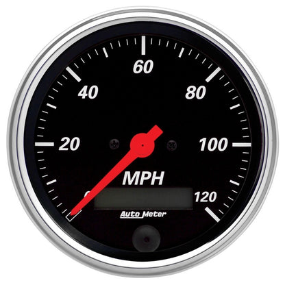 Autometer Designer Black 70-76 Duster/Demon/Dart Dash Kit 6pc Tach / MPH / Fuel / Oil / WTMP / Volt 7031-DB