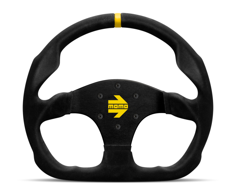 Momo MOD30 Steering Wheel 320 mm -  Black Suede/Black Spokes/1 Stripe R1960/32S MOMO