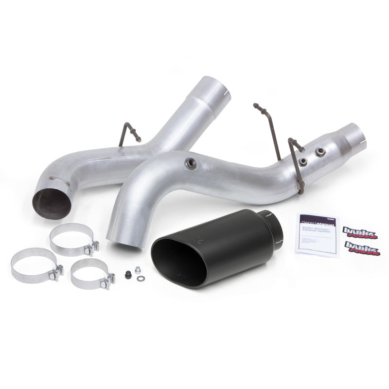 Banks Power 17-19 Chevy Duramax L5P 2500/3500 Monster Exhaust System w/ Black Tip - eliteracefab.com