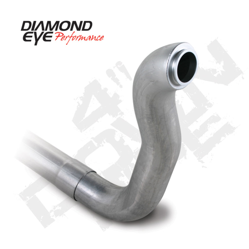 Diamond Eye 4" Down Pipe (Aluminized) 2x4 - 89-93 Dodge Cummins 5.9L - eliteracefab.com