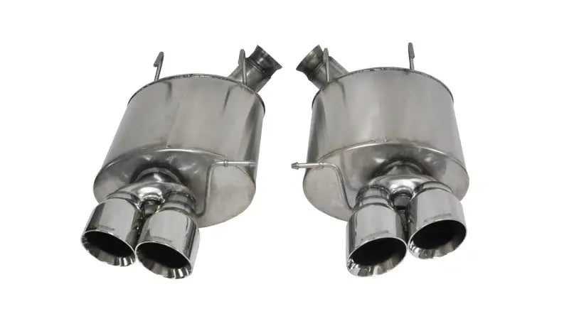 Corsa 13-13 Ford Mustang Shelby GT500 5.8L V8 Polished Sport Axle-Back Exhaust - eliteracefab.com