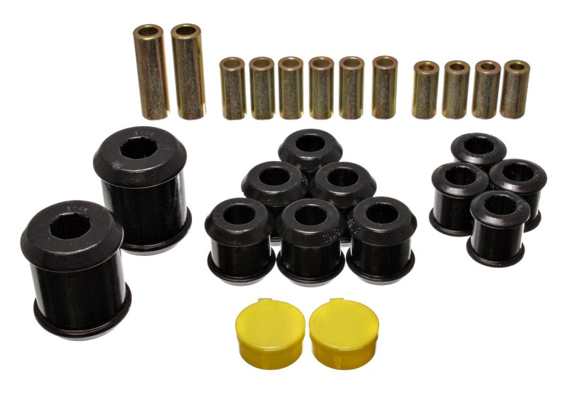 Energy Suspension 95-99 Mitsubishi Eclipse FWD/AWD Black Rear Control Arm Bushing Set - eliteracefab.com