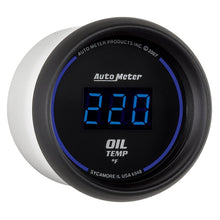 Load image into Gallery viewer, AutoMeter GAUGE; OIL TEMP; 2 1/16in.; 340deg.F; DIGITAL; BLACK DIAL W/BLUE LED - eliteracefab.com