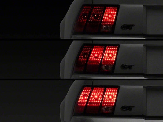 Raxiom 96-04 Ford Mustang Excluding 99-01 Cobra Sequential Tail Light Kit (Plug-and-Play Harness) Raxiom