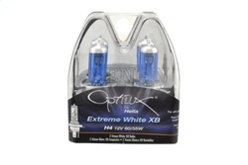 Hella Optilux 12V 60/55W H4/9003 P43t Extreme White XB Bulb (Pair) - eliteracefab.com