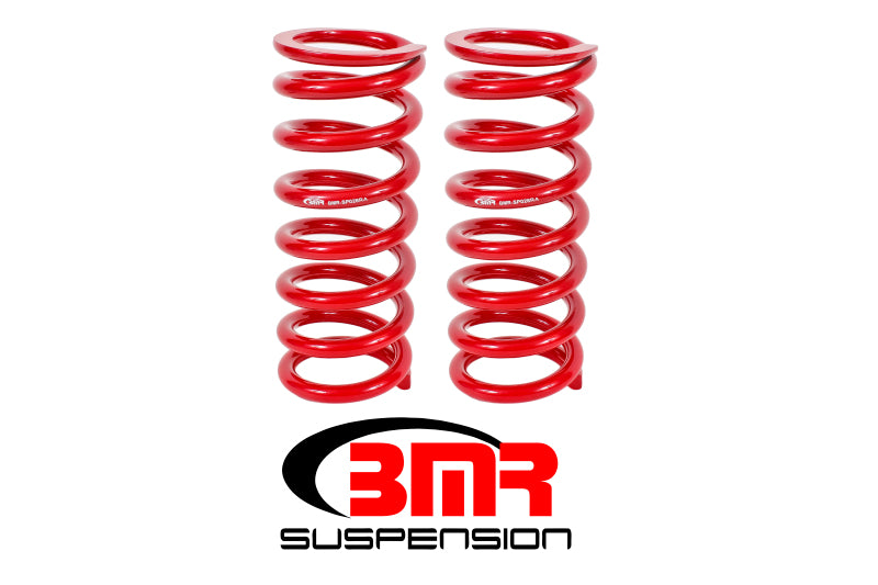 BMR 79-04 Fox Mustang Front Lowering Springs - Red - eliteracefab.com