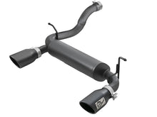 Load image into Gallery viewer, aFe Rebel Series 2.5in 409 SS Axle-Back Exhaust w/ Black Tips 2018+ Jeep Wrangler (JL) V6 3.6L - eliteracefab.com