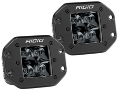 Rigid Industries D2 - Midnight Edition Flush Mount Spot Lights - eliteracefab.com
