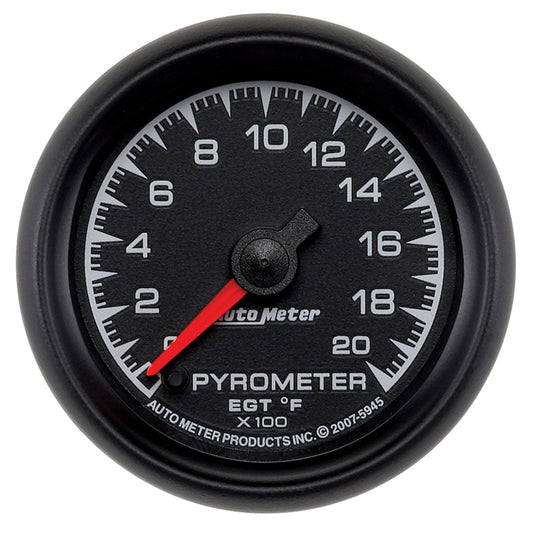Autometer ES 52mm Full Sweep Electronic 0-2000 Degree F EGT/Pyrometer Gauge 5945
