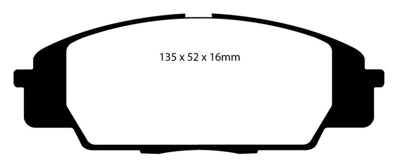 EBC 07-11 Acura CSX (Canada) 2.0 Type S Redstuff Front Brake Pads - eliteracefab.com