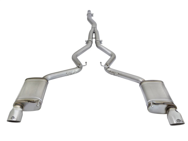 aFe MACHForce XP Exhausts Cat-Back SS-304 EXH w/ Polished Tips 15-16 Ford Mustang EcoBoost 2.3L (t) aFe